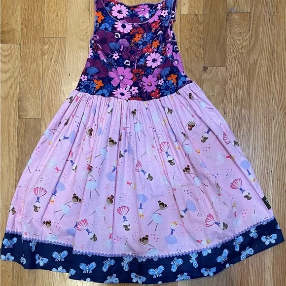 Matilda Jane | Dresses | Matilda Jane Platinum Fairy Godmother Blue And Pink  Ruffled Tiered Sundress